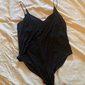 Women’s black bodysuit with snaps size Large